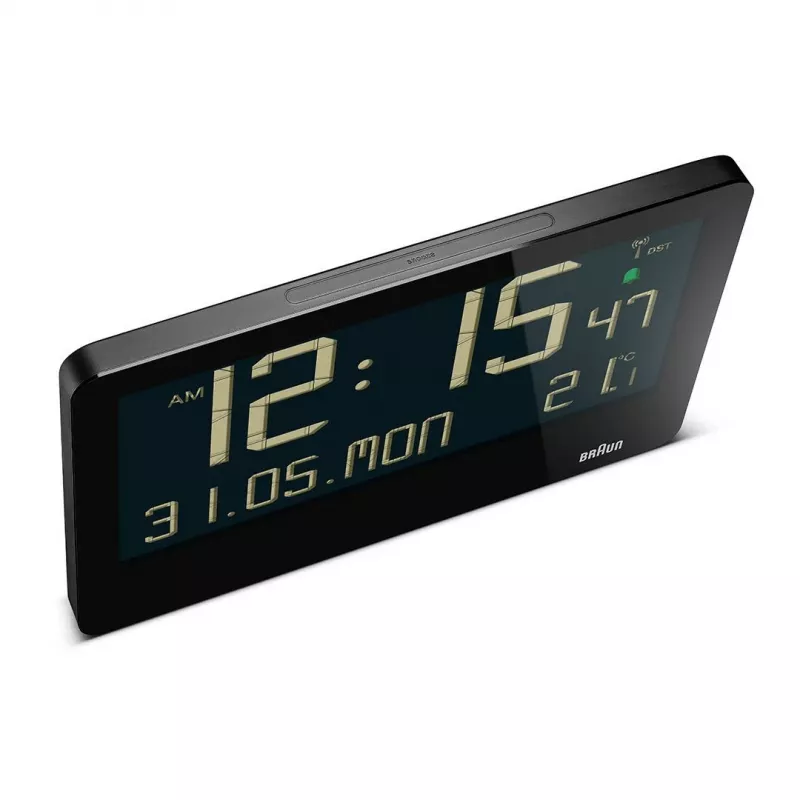 Braun BC14B-DCF sienas/galda pulkstenis Radio vadāms pulkstenis Taisnstūra Melns