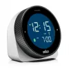 Braun BC24W-DCF sienas/galda pulkstenis Radiovadāms pulkstenis Taisnstūrveida Melns, Balts
