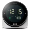 Braun BC24W-DCF sienas/galda pulkstenis Radiovadāms pulkstenis Taisnstūrveida Melns, Balts