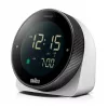 Braun BC24W-DCF sienas/galda pulkstenis Radiovadāms pulkstenis Taisnstūrveida Melns, Balts