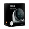 Braun BC24W-DCF sienas/galda pulkstenis Radiovadāms pulkstenis Taisnstūrveida Melns, Balts