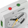 Braun BC05W sienas/galda pulkstenis, analogs, taisnstūrveida, balts