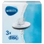 Ūdens filtra disks BRITA MicroDisc, aktīvā ogle no kokosriekstu čaumalas, filtrē daļiņas ≥15 µm, 3 gab. iepakojumā