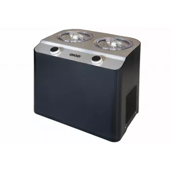 Unold Doppio kompresora saldējuma automāts 2,4 L 250 W melns, satīna tērauda