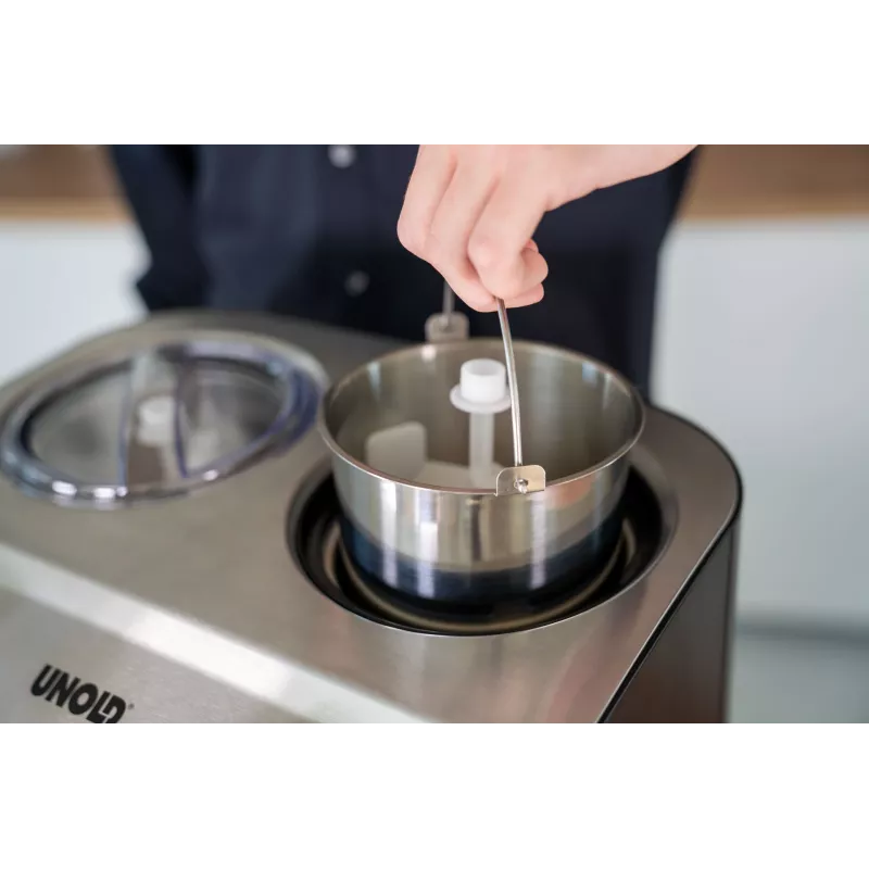 Unold Doppio kompresora saldējuma automāts 2,4 L 250 W melns, satīna tērauda