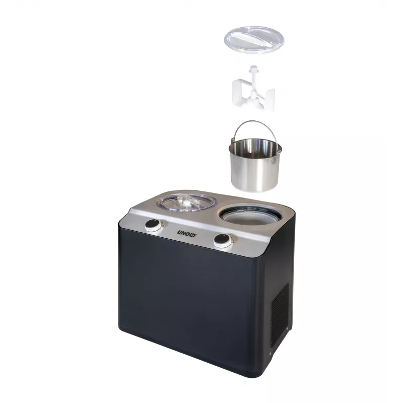 Unold Doppio kompresora saldējuma automāts 2,4 L 250 W melns, satīna tērauda