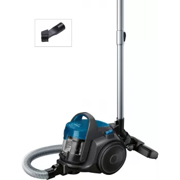 Cilindriskais putekļsūcējs Bosch BGS05A220 700W bez maisiņa 1,5L, teleskopiska nerūsējošā tērauda caurule, mazgājams EPA filtrs