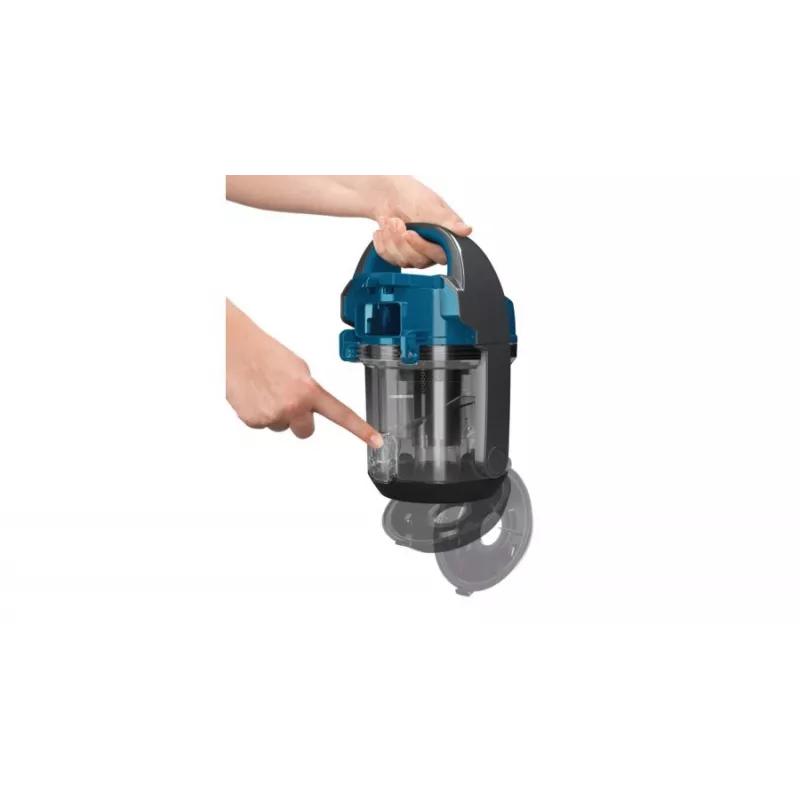 Cilindriskais putekļsūcējs Bosch BGS05A220 700W bez maisiņa 1,5L, teleskopiska nerūsējošā tērauda caurule, mazgājams EPA filtrs