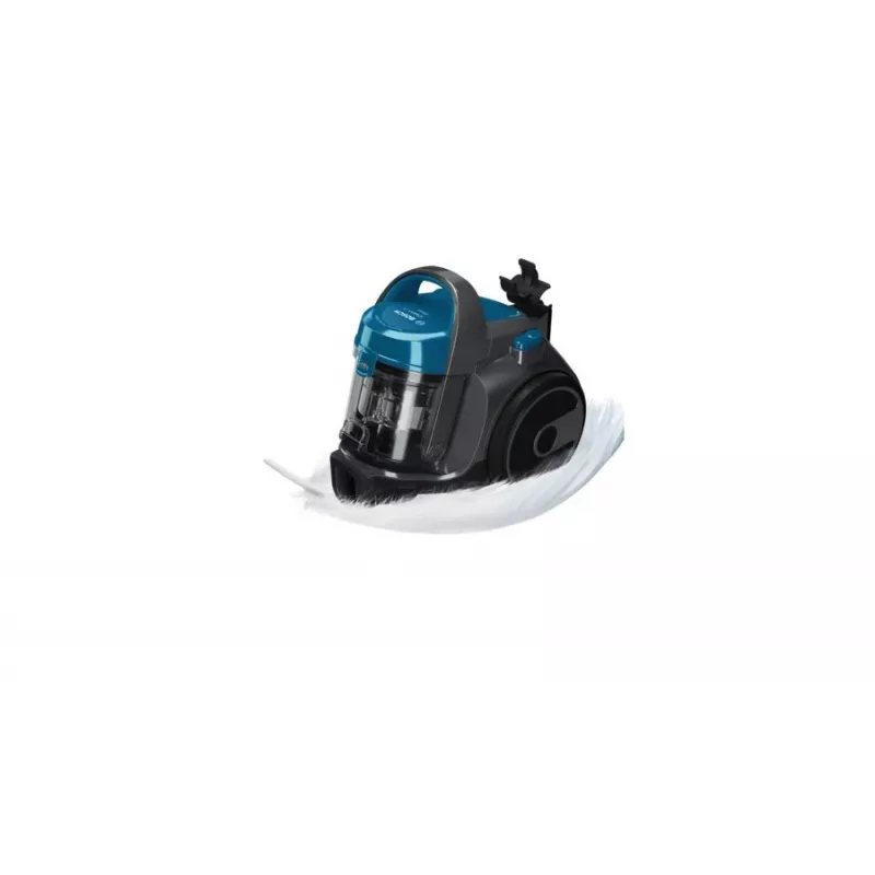 Cilindriskais putekļsūcējs Bosch BGS05A220 700W bez maisiņa 1,5L, teleskopiska nerūsējošā tērauda caurule, mazgājams EPA filtrs