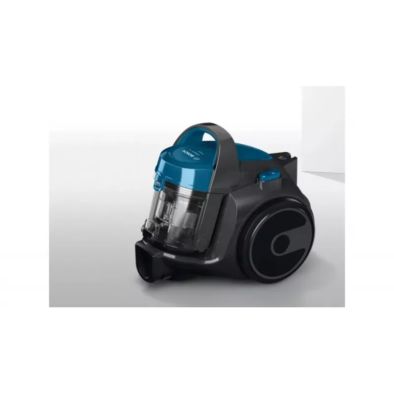 Cilindriskais putekļsūcējs Bosch BGS05A220 700W bez maisiņa 1,5L, teleskopiska nerūsējošā tērauda caurule, mazgājams EPA filtrs