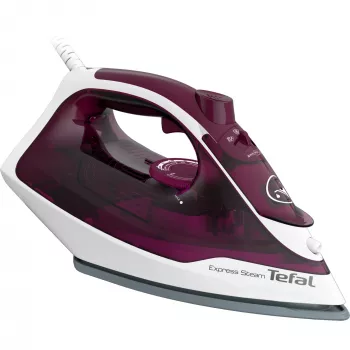Tefal Express Steam FV2835E0 tvaika gludeklis Sausais un tvaika gludeklis Cerilium zole 2400 W violeta, balta