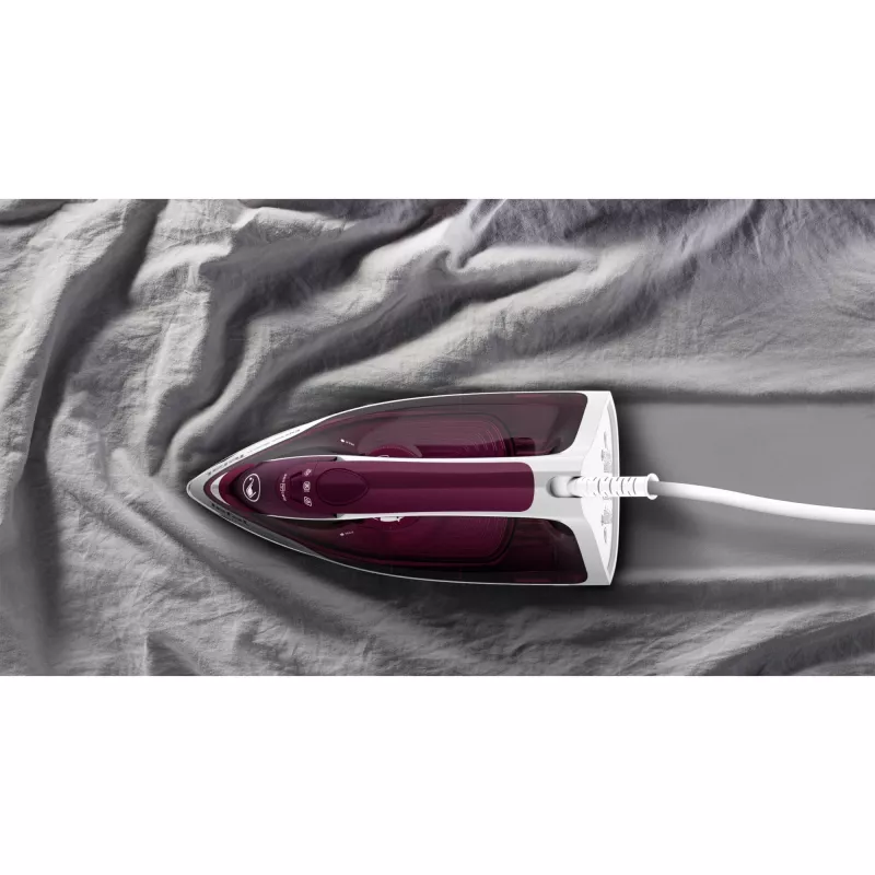 Tefal Express Steam FV2835E0 tvaika gludeklis Sausais un tvaika gludeklis Cerilium zole 2400 W violeta, balta