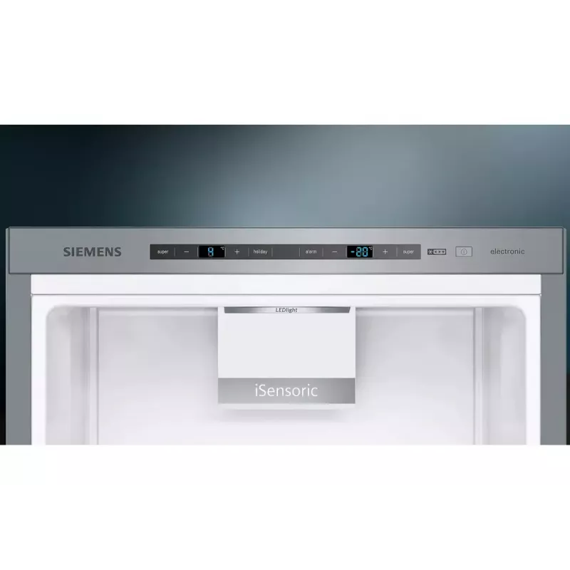 Siemens iQ500 KG39E8IBA ledusskapis-saldētava Brīvi stāvoša 343 L Nerūsējošais tērauds