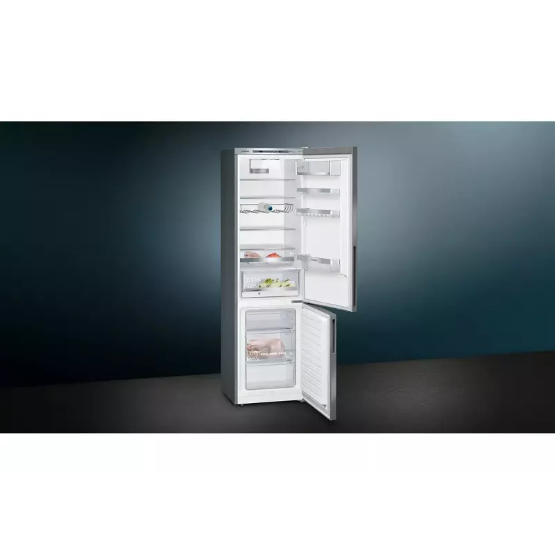 Siemens iQ500 KG39E8IBA ledusskapis-saldētava Brīvi stāvoša 343 L Nerūsējošais tērauds