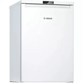 Vertikālais saldētājs Bosch Serie 2 GTV15NWEB — 83 L, brīvi stāvošs, E klase, 39 dB, pa labi veramas durvis, balts