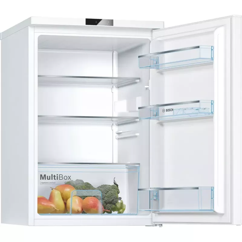 Ledusskapis Bosch Serie 2 KTR15NWEB, brīvi stāvošs, 134 L, balts, A850×P560×D580 mm, energoklase E