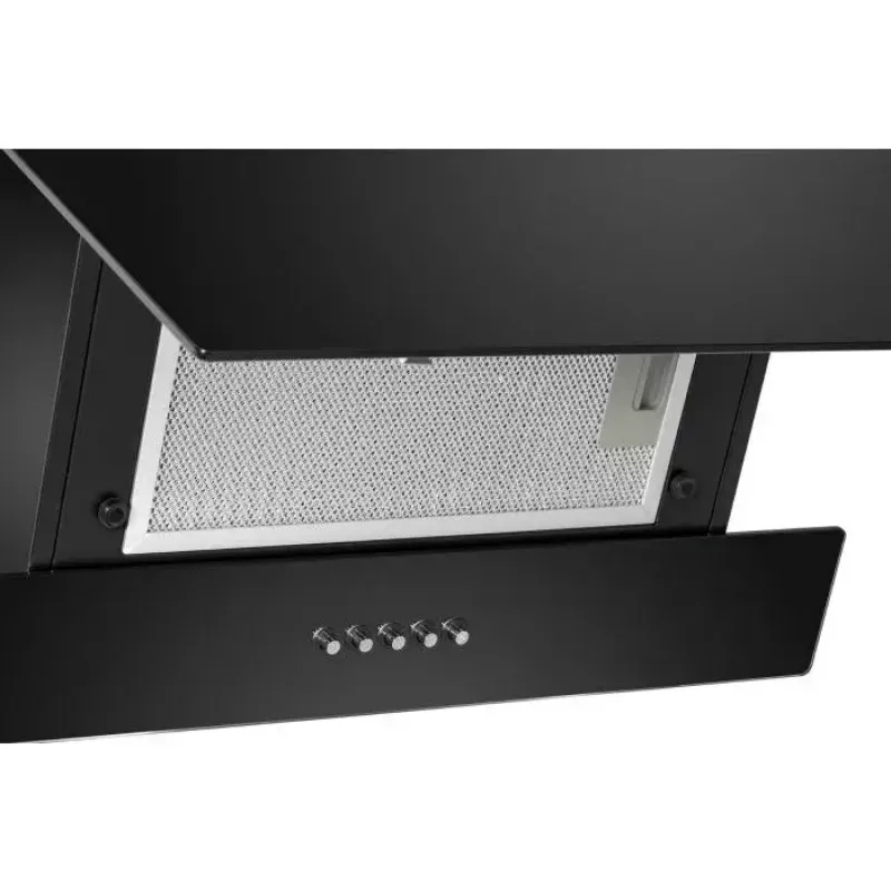 Sienas montāžas tvaika nosūcējs BOMANN DU 7607 G, 60 cm, melns, alumīnija filtrs, 150 mm izvads, 68 dB