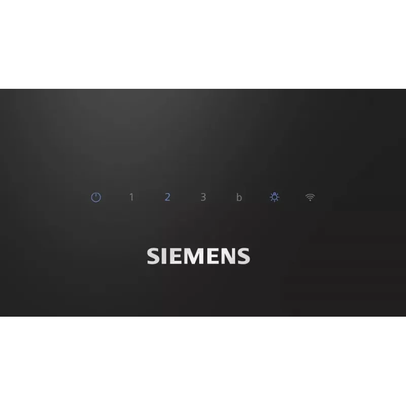 Siemens iQ300 LC87KFN60 tvaika nosūcējs, pie sienas montējams, melns, 427 m³/h