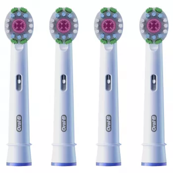 Zobu birstes uzgaļi Oral-B 860960 4 iepakojumā, balti rezerves uzgaļi