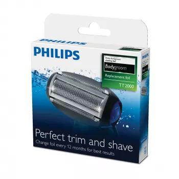 Philips Bodygroom rezerves folija TT2000/43 Ūdensnecaurlaidīga rezerves skuvekļa galva