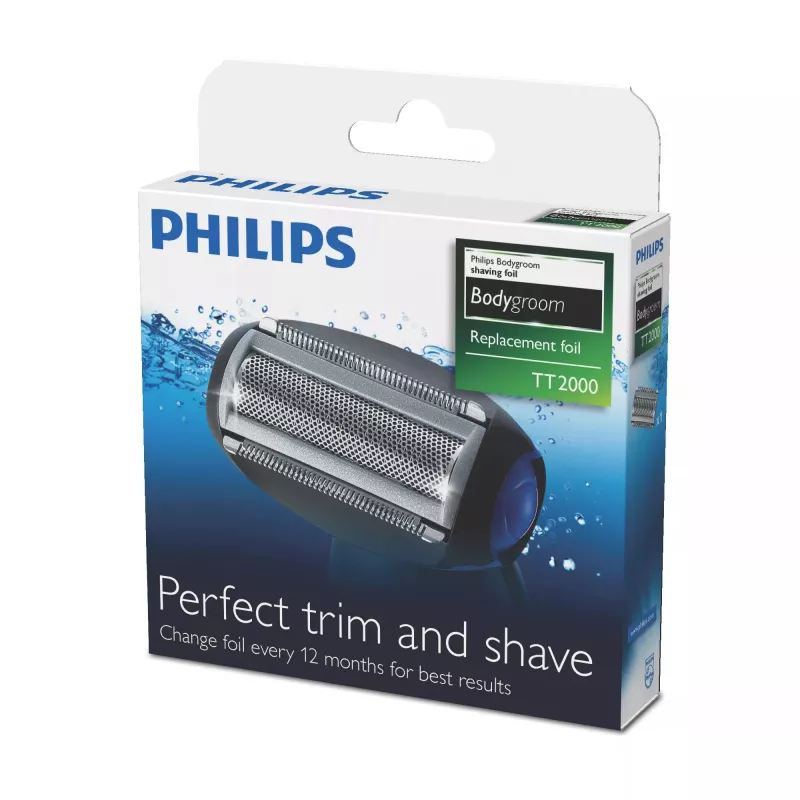 Philips Bodygroom rezerves folija TT2000/43 Ūdensnecaurlaidīga rezerves skuvekļa galva