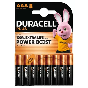 Duracell Plus vienreizlietojamā baterija AAA sārma