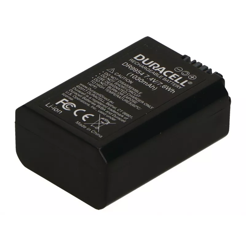 Kameras baterija Duracell DR9954, aizstāj Sony NP-FW50, 1030 mAh