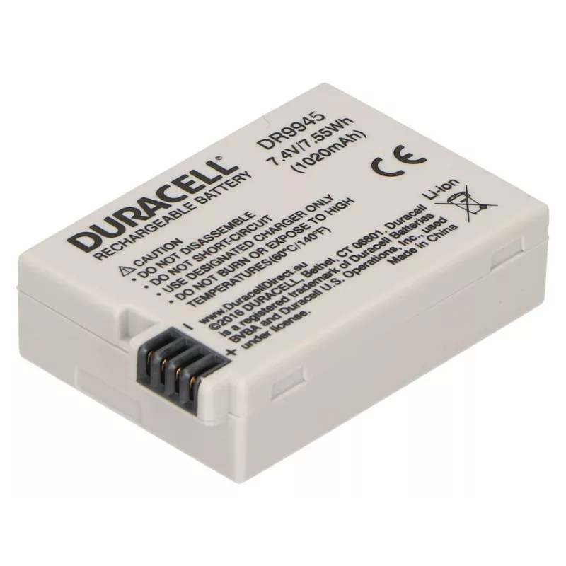 Duracell kameras akumulators – aizstāj Canon LP-E8 akumulatoru, 1020 mAh, 7,4 V, litija jonu (Li-Ion)
