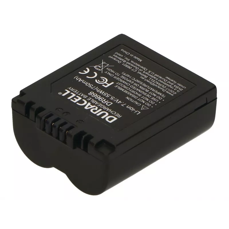 Kameras baterija Duracell DR9668, litija jonu, 750 mAh, 35x44x18 mm