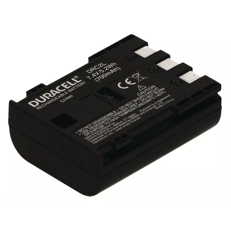 Duracell kameras akumulators – aizstāj Canon NB-2L akumulatoru, 700 mAh, 7,4 V, litija jonu (Li-Ion)