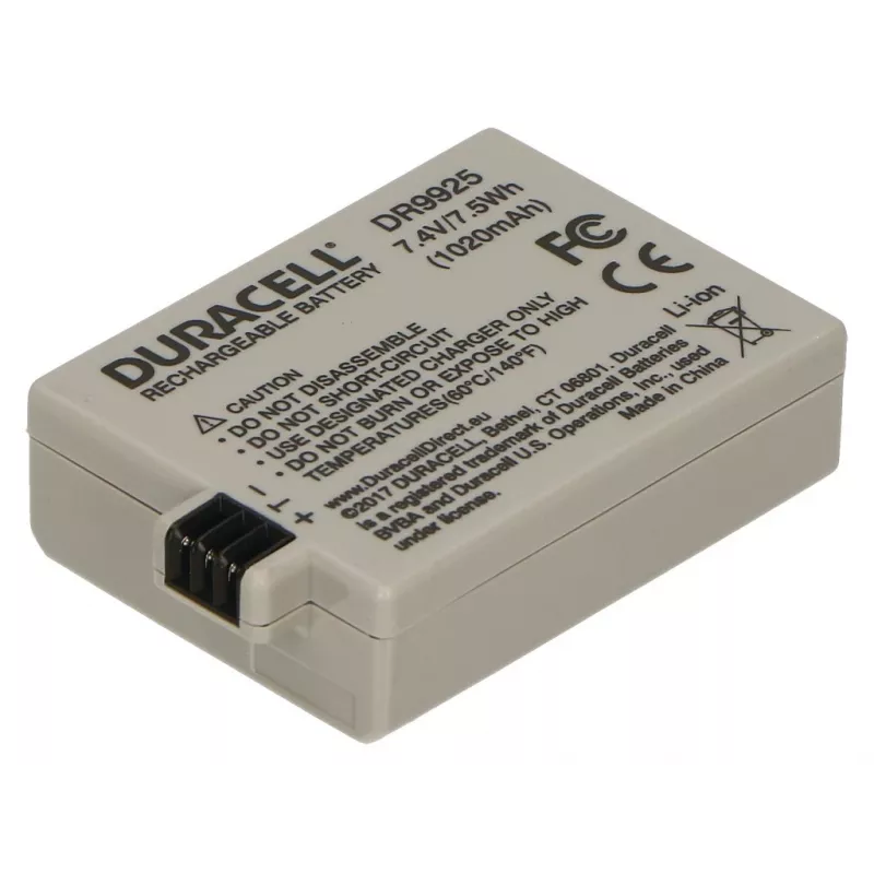Duracell kameras akumulators - aizstāj Canon LP-E5 akumulatoru, 1020 mAh, 7,4 V, litija jonu (Li-Ion)