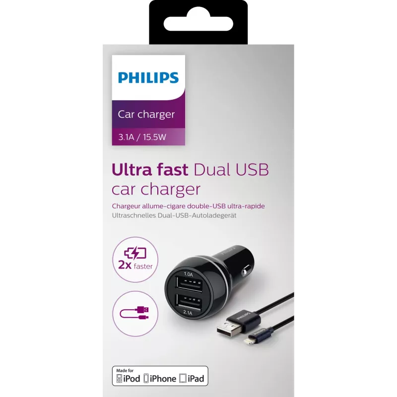 Philips USB auto lādētājs DLP2357V/10