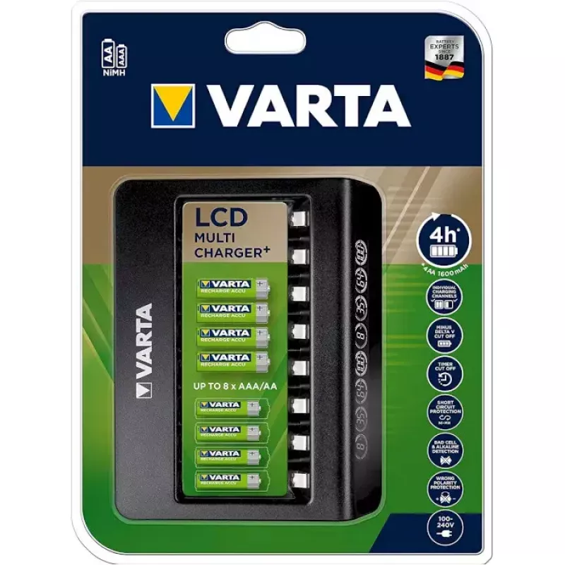 Baterijas lādētājs Varta LCD Multi Charger+