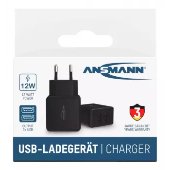 Lādētājs Ansmann HC212 Universal Melns Maiņstrāvas Iekštelpu