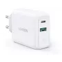 Ugreen 60468 mobilo ierīču lādētājs planšetdatoriem, telefoniem, universāls Balts AC Ātrā uzlāde Iekštelpām
