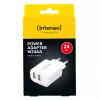 Iekštelpu lādētājs Intenso POWER ADAPTER 2XUSB-A/7802412 Universāls Balts