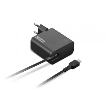 Lenovo GX21L58555 65 W USB-C barošanas adapteris, ES kontaktdakša, 20 V, 1,7 m kabelis, melns