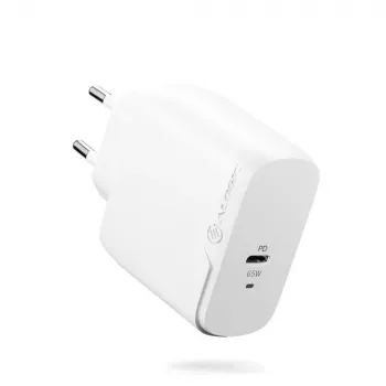 Maiņstrāvas lādētājs ALOGIC 1X65 Universal balts