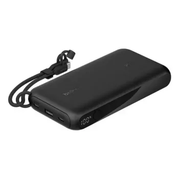 Ārējais akumulators Belkin BPB028HQBK 20000 mAh, 2× USB-C, 1× USB-A, melns
