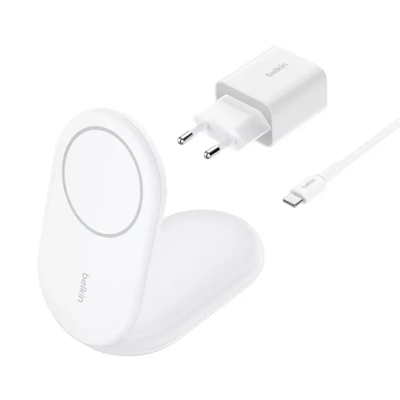 Bezvadu lādētājs Belkin BoostCharge WIB007VFWH USB ātrā uzlāde iekštelpām