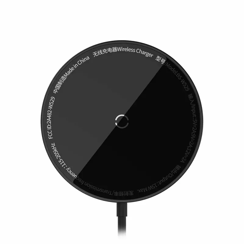 Lādētājs Baseus CCJJ040001 bezvadu iekštelpām USB melns viedtālruņiem