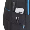 Mugursomas futrālis Rivacase 7860 portatīvajiem datoriem līdz 43,9 cm (17,3 collas), poliesters, melns/zils