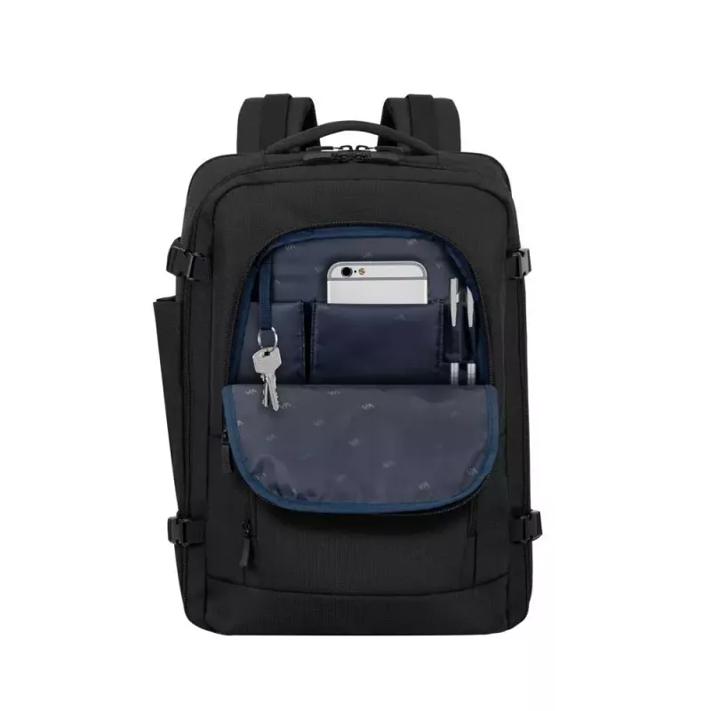 Mugursoma Rivacase 8461 43,9 cm 17,3 collas Melns 2 priekšējās kabatas