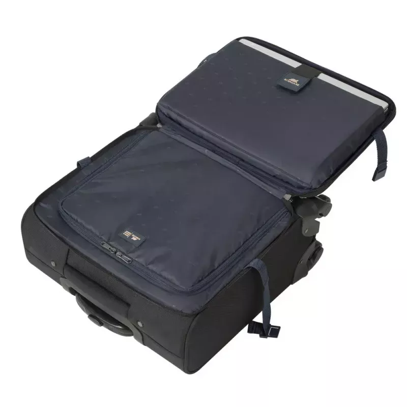 Čemodāns-ratinieks Rivacase 8481 15,6 collu portatīvajiem datoriem, poliesteris, 3,2 kg, melns
