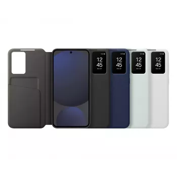 Wallet vāciņš Samsung Galaxy S24 FE 6.7 inch balta 1 card pocket