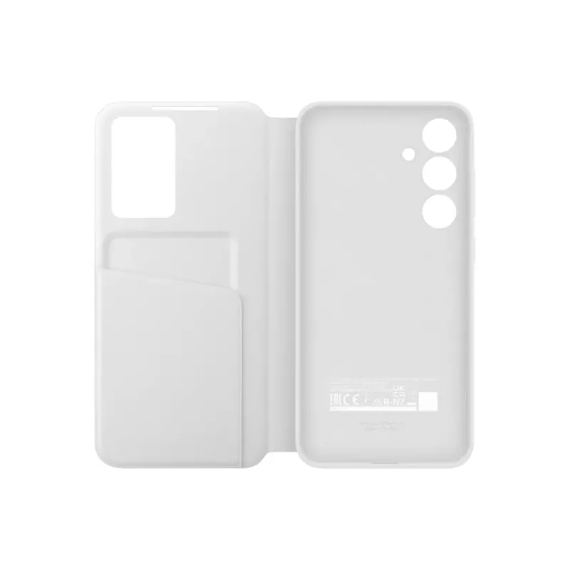 Wallet vāciņš Samsung Galaxy S24 FE 6.7 inch balta 1 card pocket
