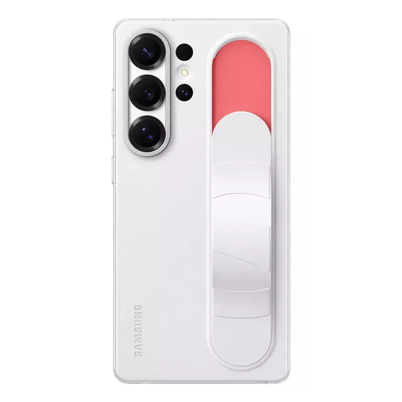 Cover Samsung Galaxy S25 Ultra Monochromatic balta with Stand