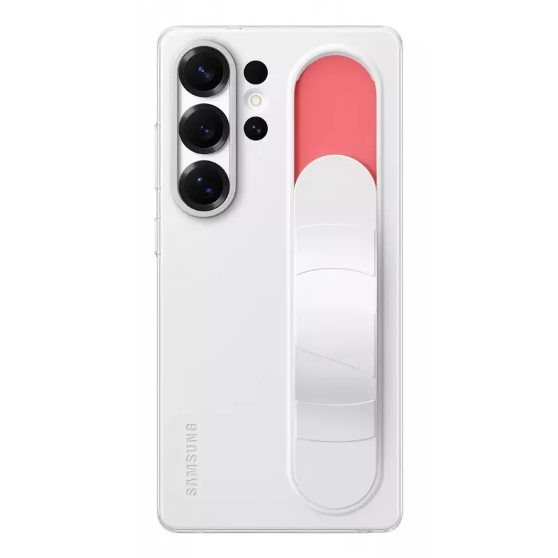 Cover Samsung Galaxy S25 Ultra Monochromatic balta with Stand