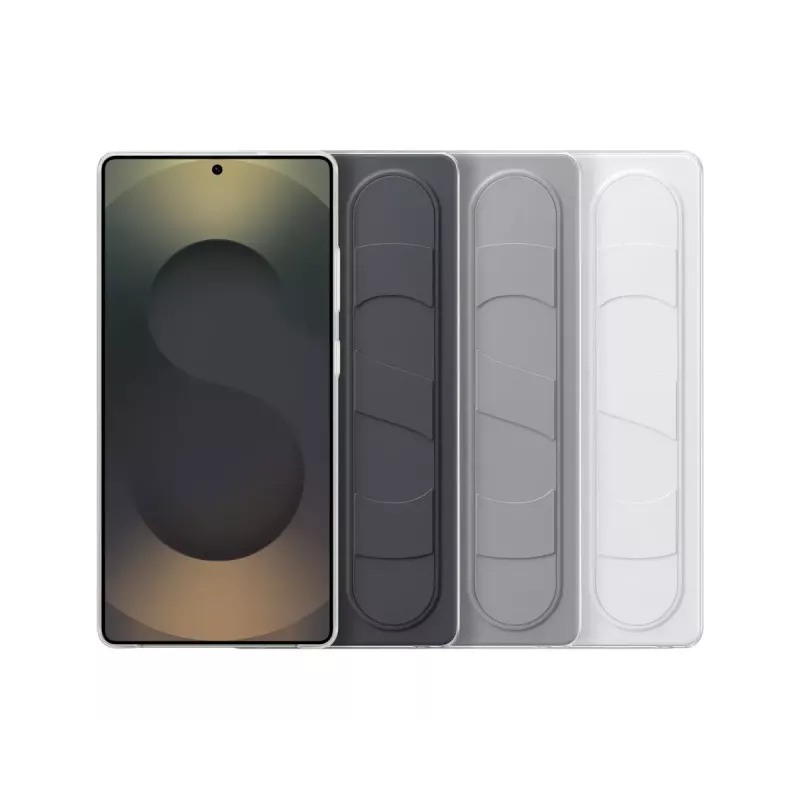 Cover Samsung Galaxy S25 Ultra Monochromatic balta with Stand