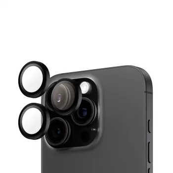 PanzerGlass ® Hoops® Kameras Lēcu Aizsargs Melns iPhone 16 Pro | 16 Pro Max